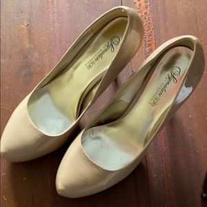 Nude high heels